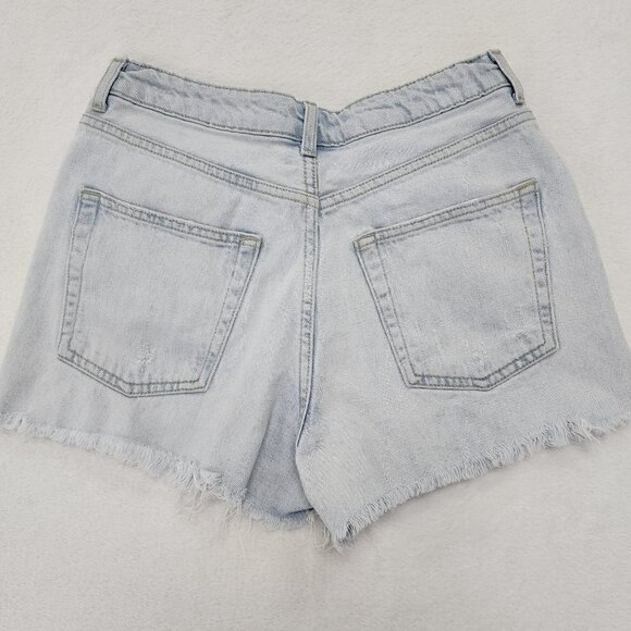 Topshop Mom Shorts High Waist Ripped Cut off's 10 - Picture 5 of 5